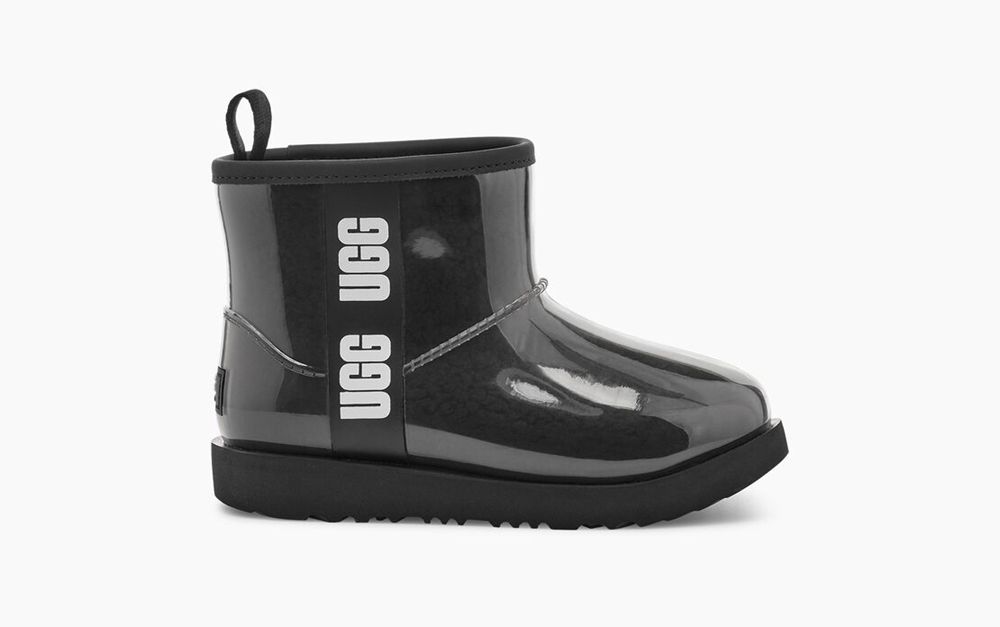 Ugg Mini Boot Big Kids - Ugg Classic Clear Mini Ii Black - 624VLTDKE